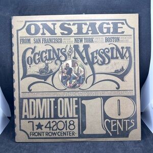LOGGINS & MESSINA ON STAGE 12" 2-LP SET VG VINYL RECORD GATEFOLD COLUMBIA 1974